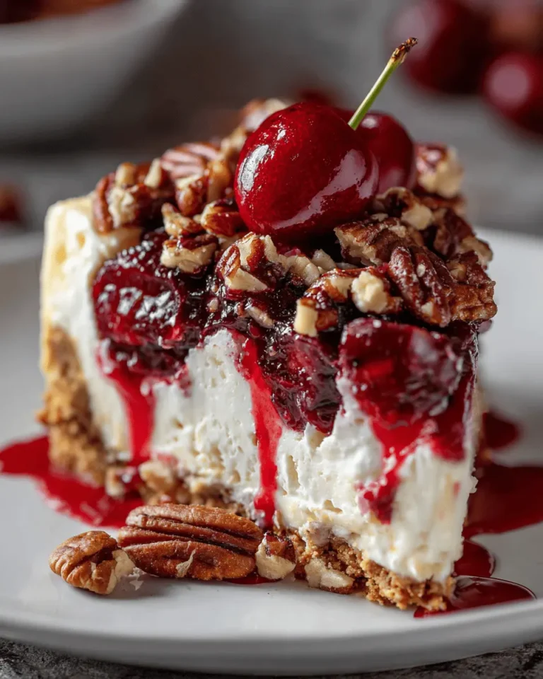 Cherry Pecan Cheesecake Lush