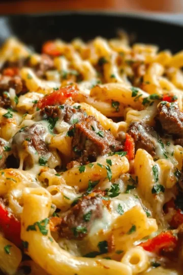 Philly Cheesesteak Pasta