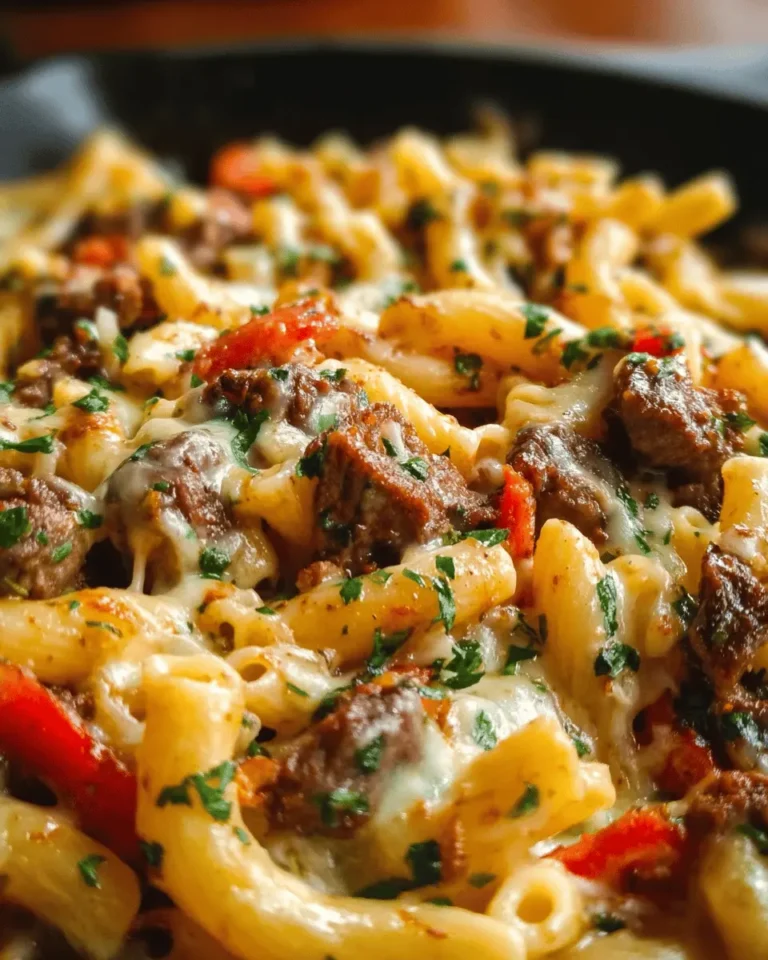 Philly Cheesesteak Pasta