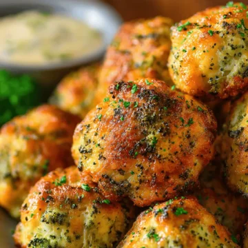 Baked Broccoli Cheese Balls