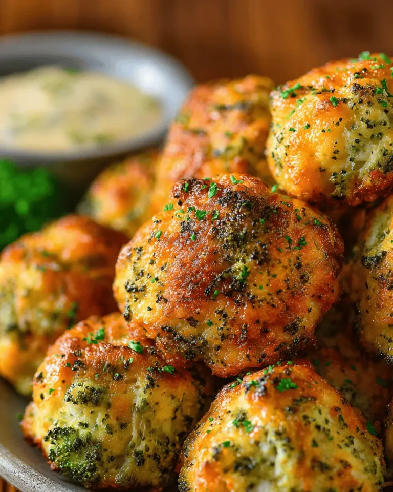 Baked Broccoli Cheese Balls