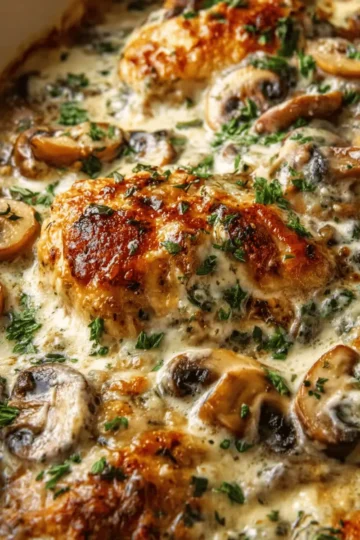 Creamy Chicken and Mushroom Bake