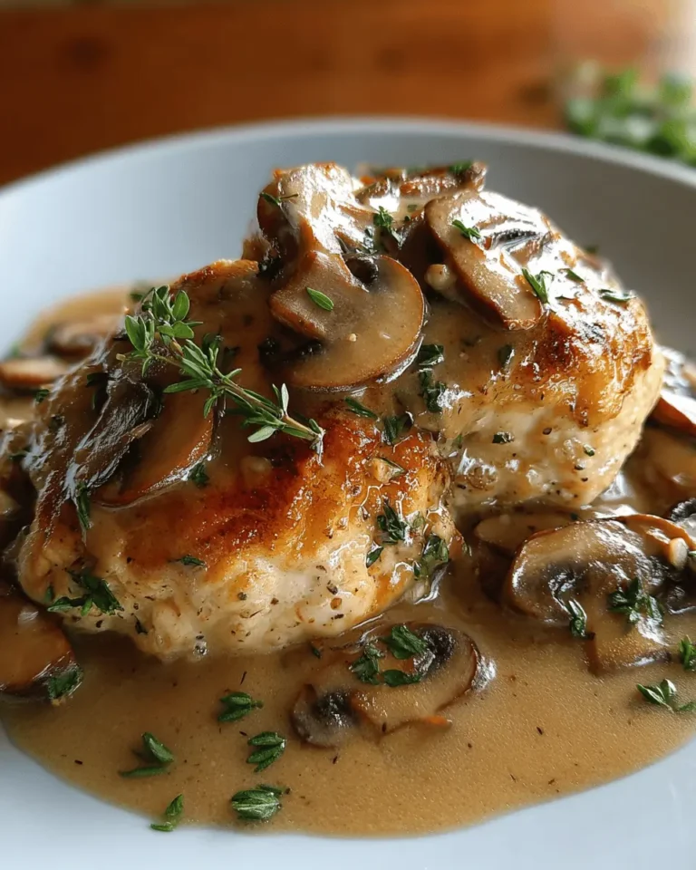 Creamy Chicken and Mushroom Pillows with Savory Gravy