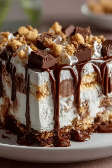 Buster Bar Ice Cream Cake