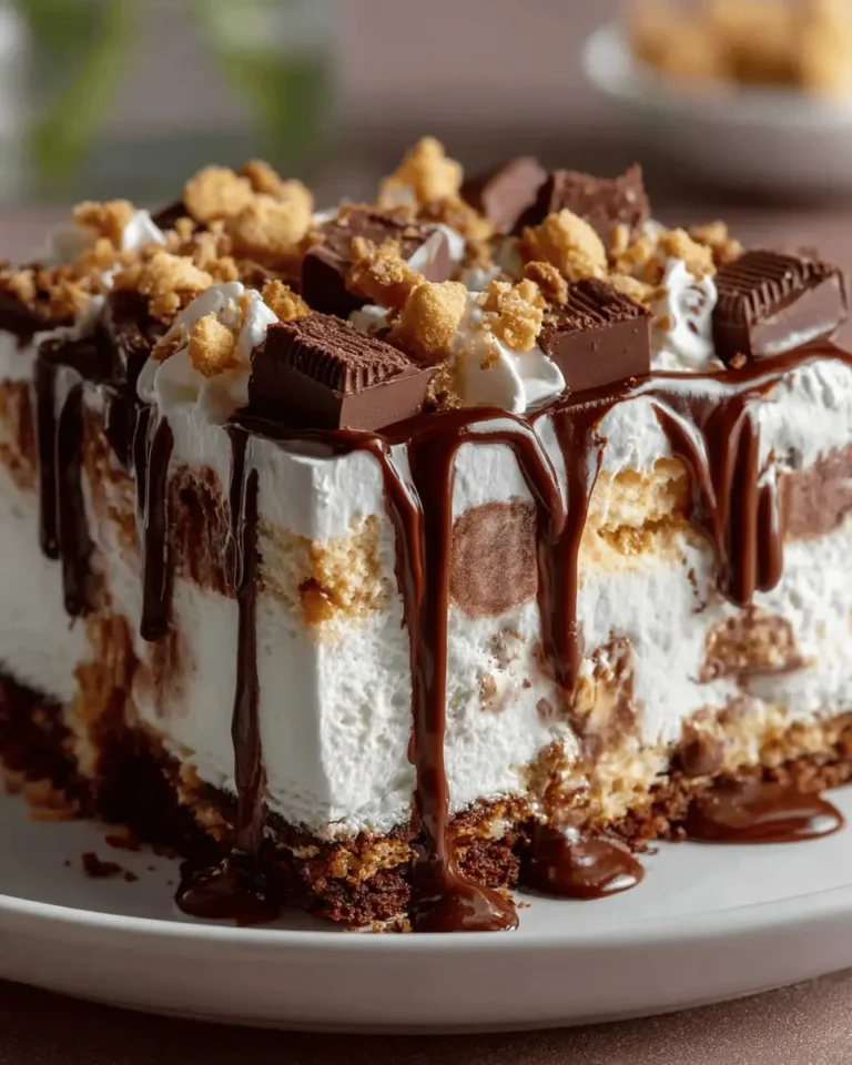 Buster Bar Ice Cream Cake