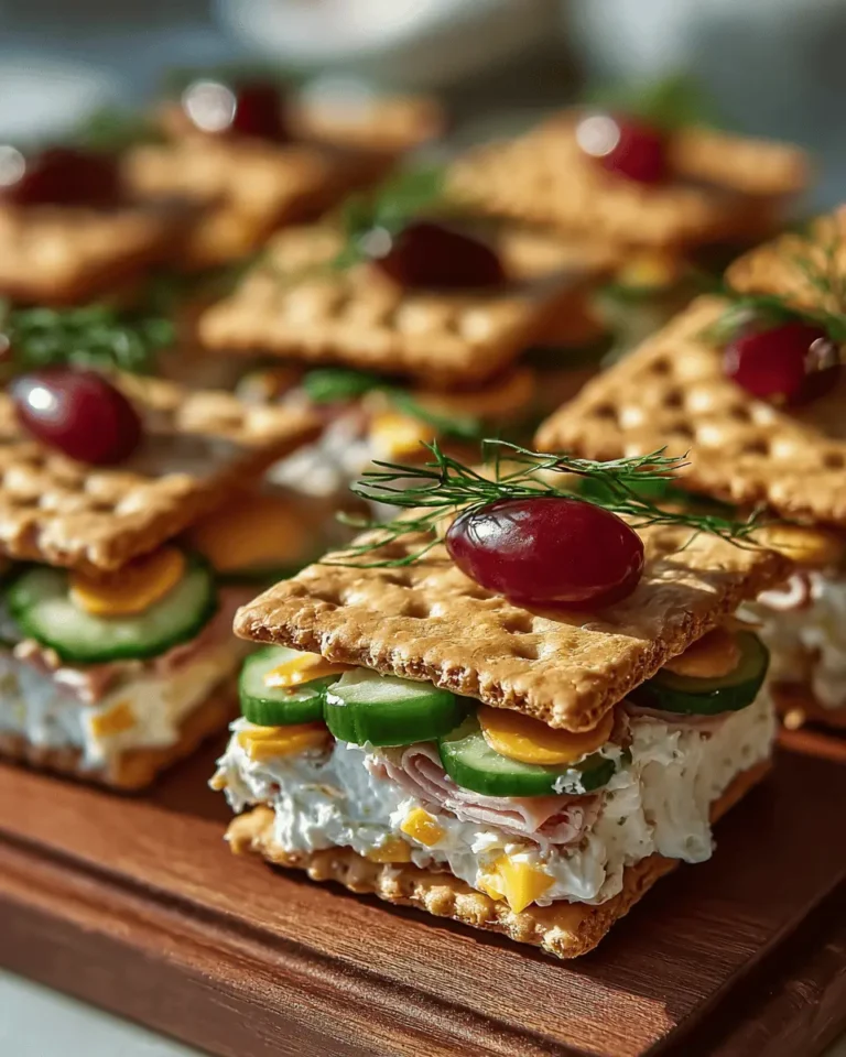 Ritz Cracker Party Sandwiches