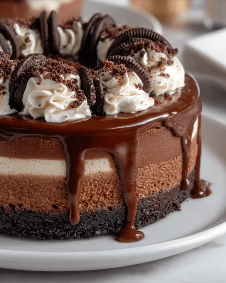 Triple Chocolate Cheesecake Decadent Layered Dessert
