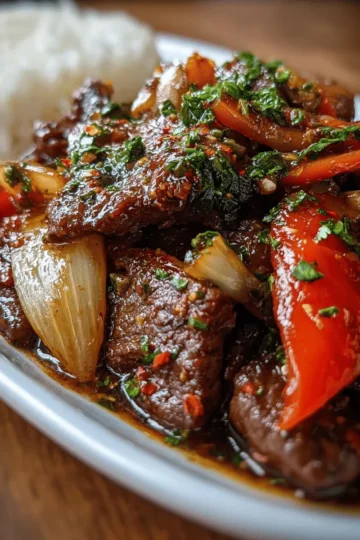 Chinese Pepper Steak with Onions