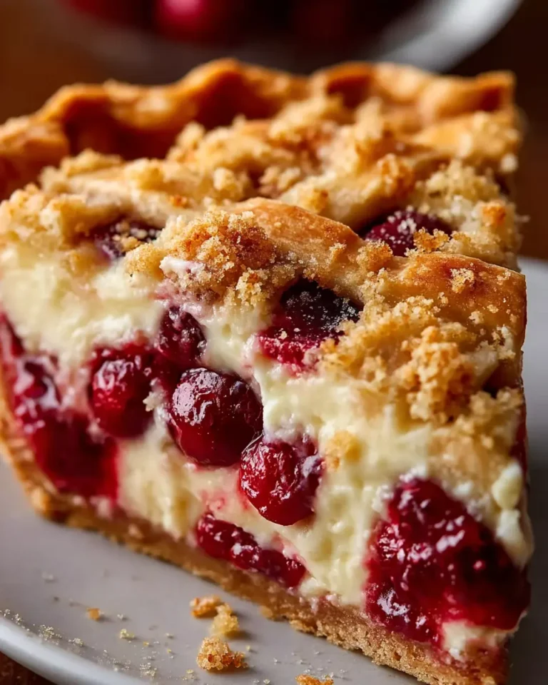 Buttery, Creamy, Cranberry Pie