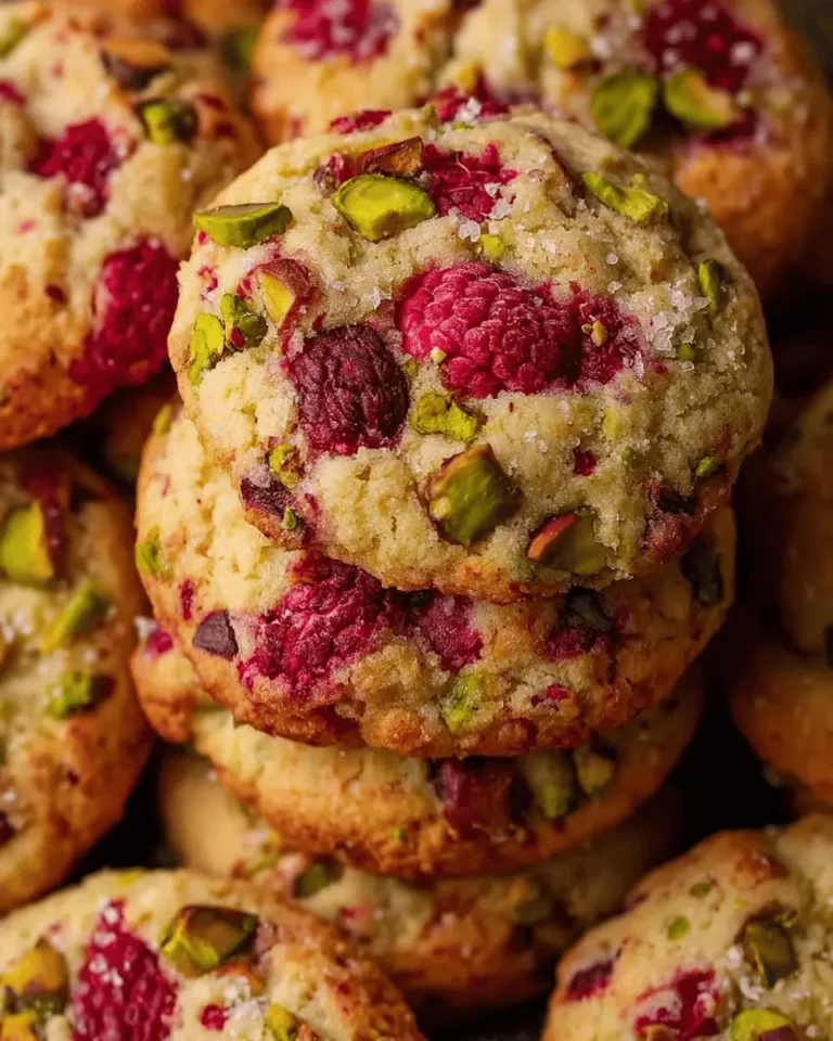 Raspberry Pistachio Heaven Cookies