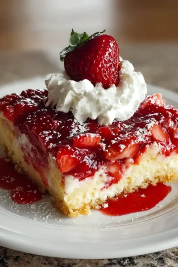 Strawberry Cheesecake Dump Cake