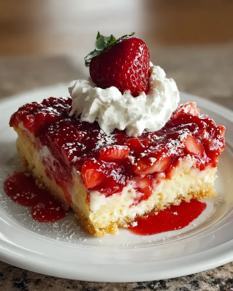 Strawberry Cheesecake Dump Cake