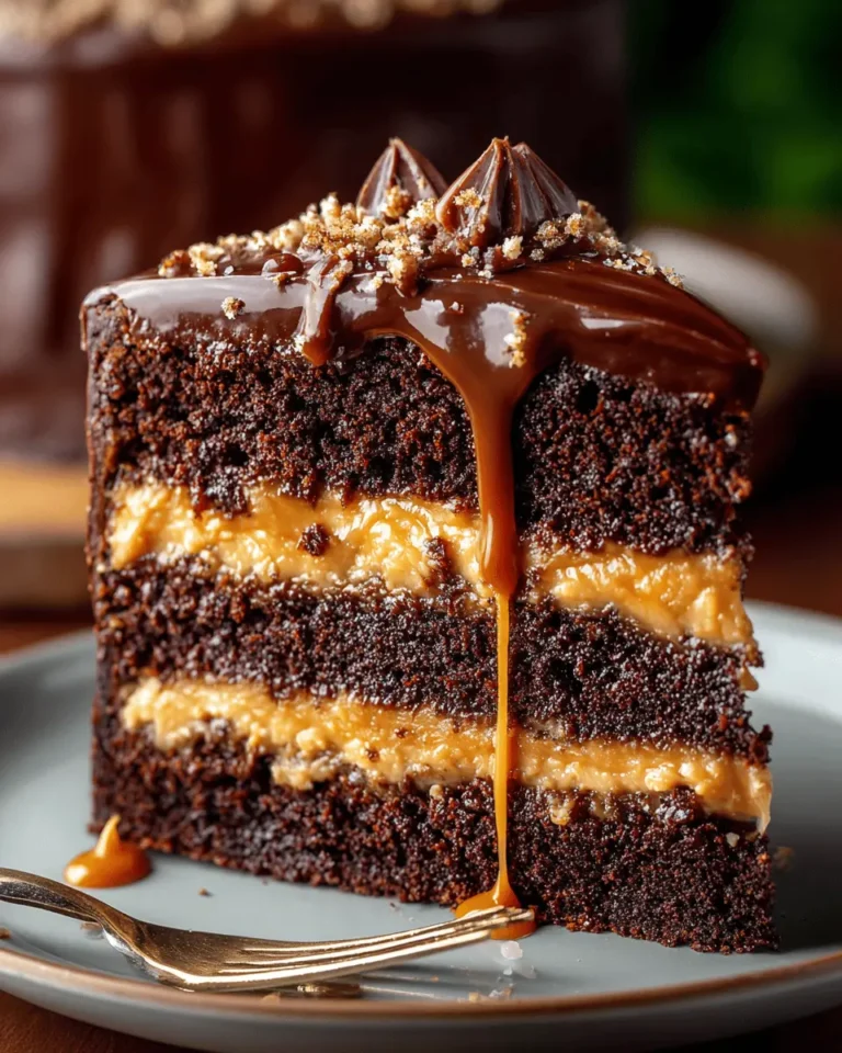 Caramel-Filled Chocolate Cake