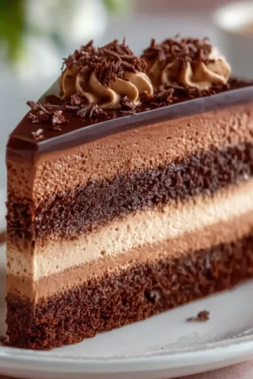 Chocolate Mousse Layer Cake