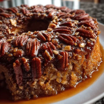 Pecan Upside Down Cake