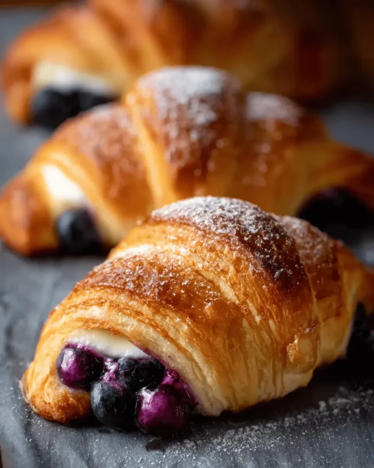 Blueberry Cream Cheese Crescent Rolls
