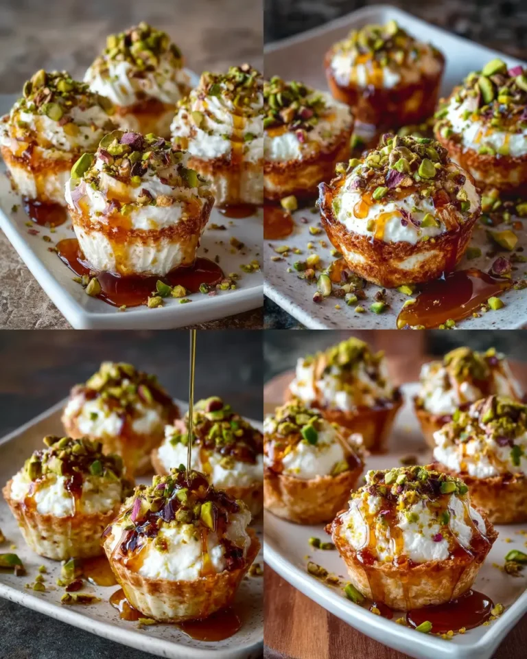 Whipped Feta & Pistachio Cups with Hot Honey Drizzle