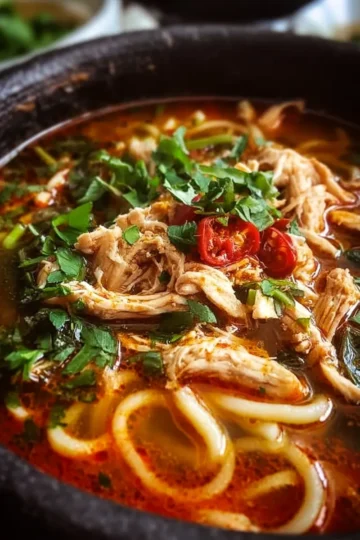 Spicy Chicken Noodle Soup