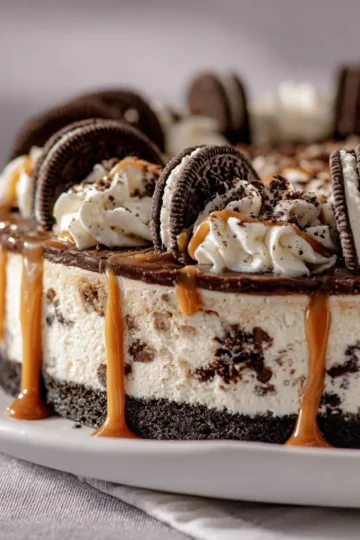 Salted Caramel OREO Ice Cream Cake