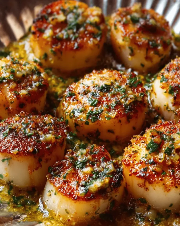 Garlic Butter Baked Scallops