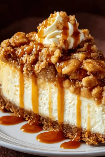 Apple Crisp Cheesecake