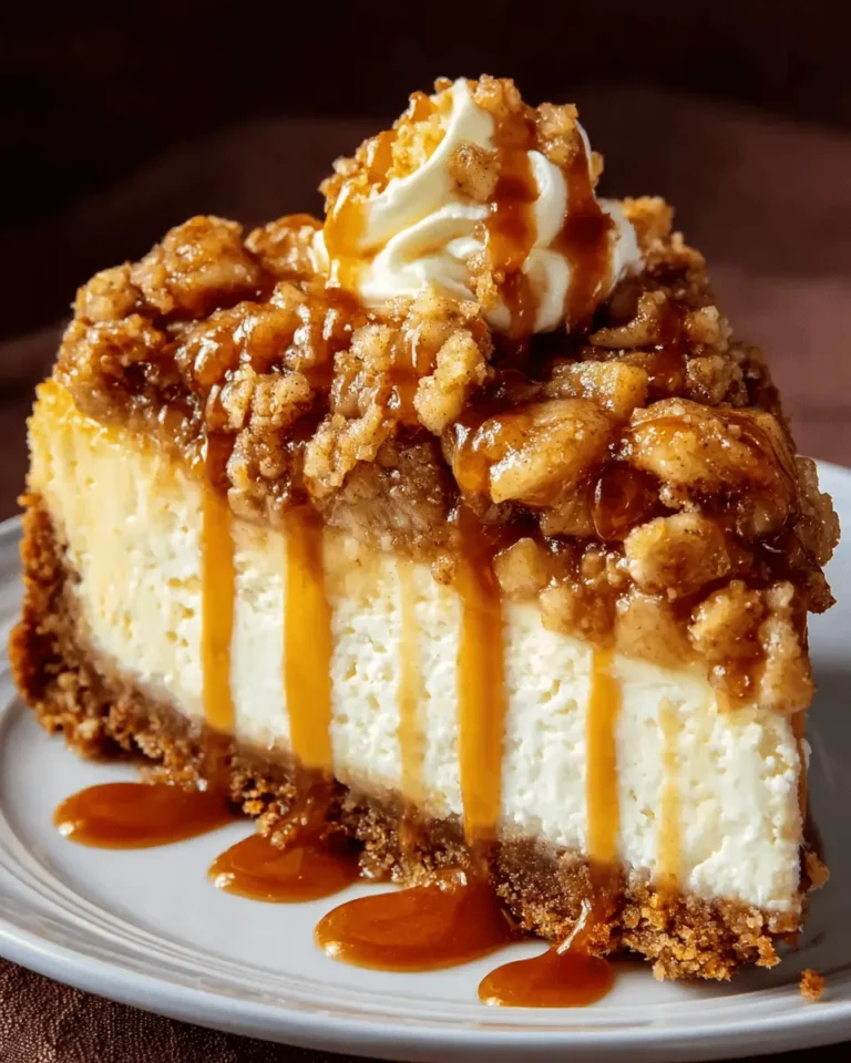 Apple Crisp Cheesecake