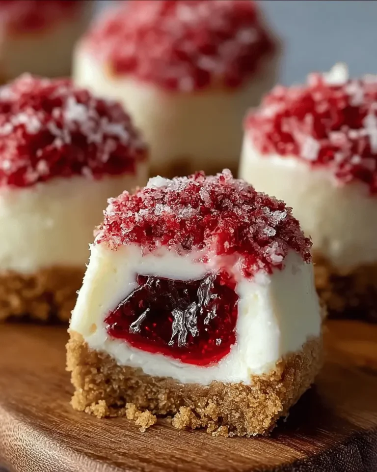 Strawberry Crunch Cheesecake Bites