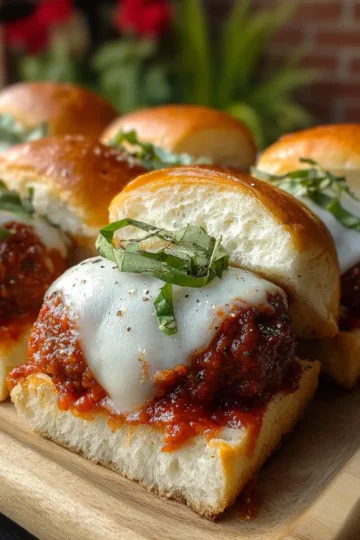 Meatball Parmesan Sliders