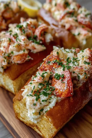 Creamy Garlic Butter Lobster Rolls