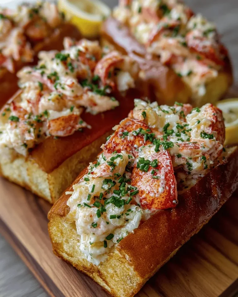 Creamy Garlic Butter Lobster Rolls