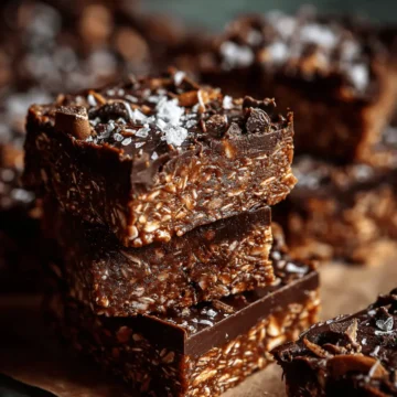 No Bake Chocolate Oat Bars