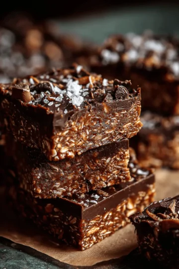 No Bake Chocolate Oat Bars