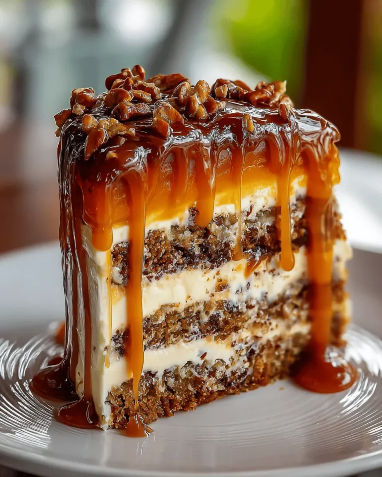 Turtle Caramel Cake