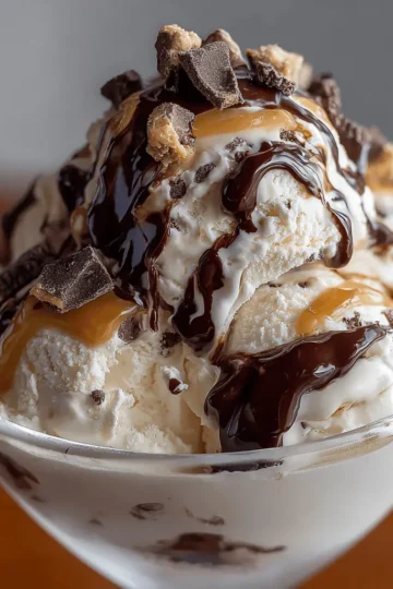 Homemade Moose Tracks Ice Cream