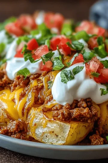Cheesy Taco Potatoes