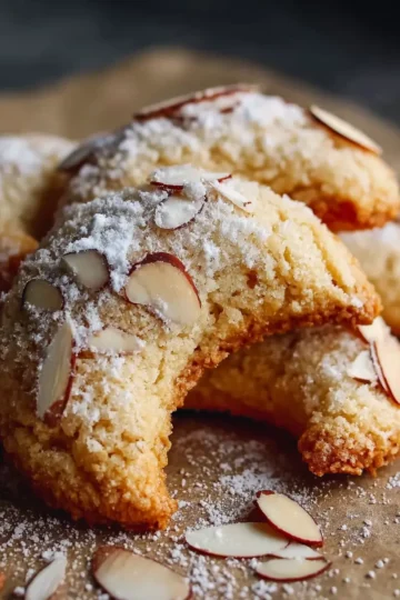 Almond Crescent Cookies