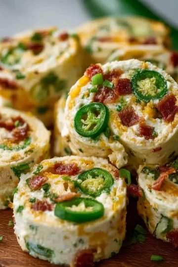 No-Bake Jalapeño Popper Pinwheels