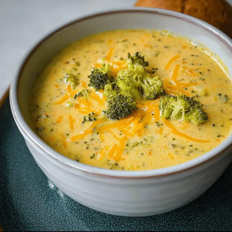 Crockpot Broccoli Cheddar Soup