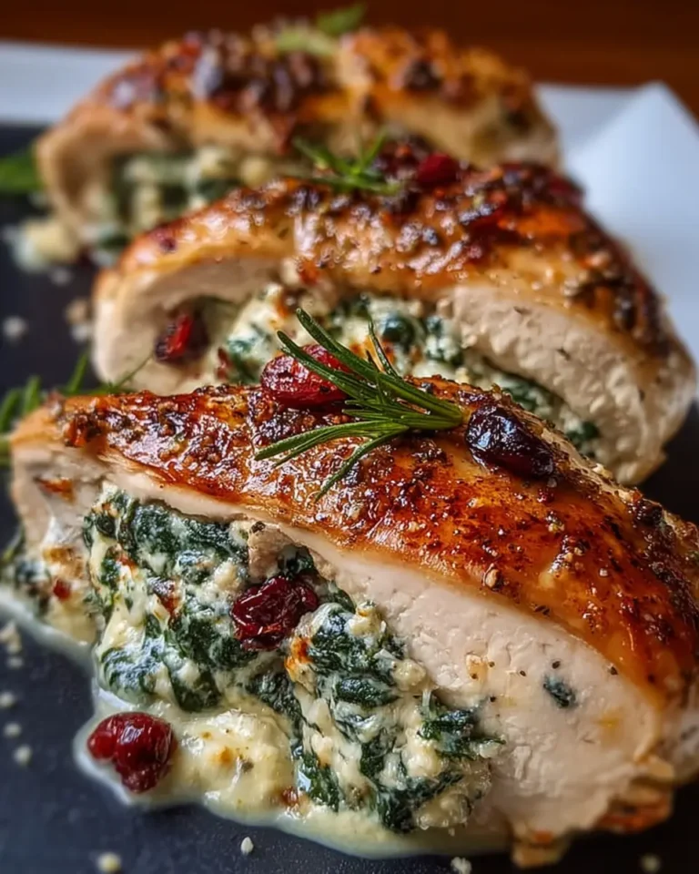 Stuffed Chicken Breast (Spinach, Cheese & Cranberry)