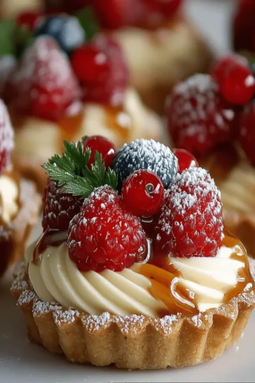 White Chocolate Mousse Tartlets