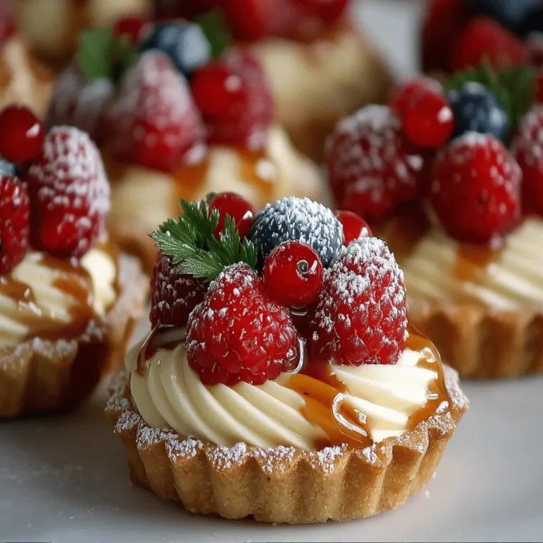 White Chocolate Mousse Tartlets