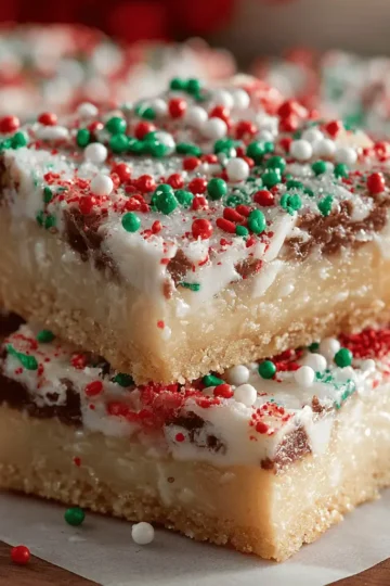 Santa’s No-Bake Sugar Cookie Bars