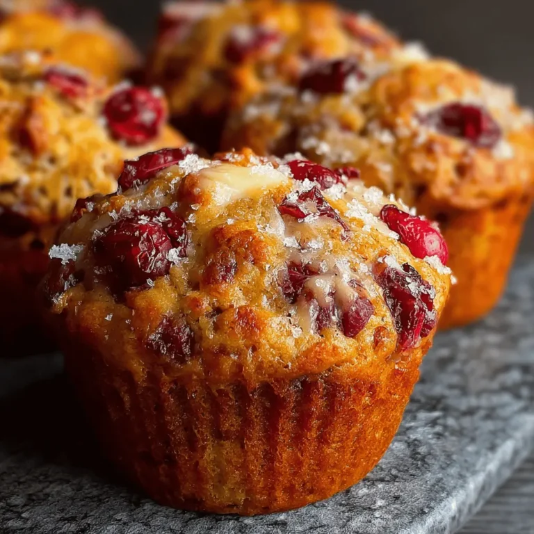 Cranberry Orange Breakfast Muffins with Holiday Glow