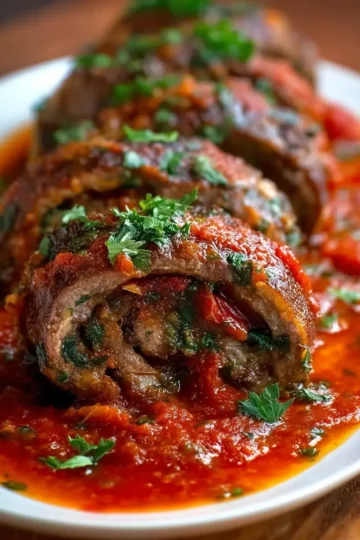 Beef Braciole Classic Italian Beef Rolls