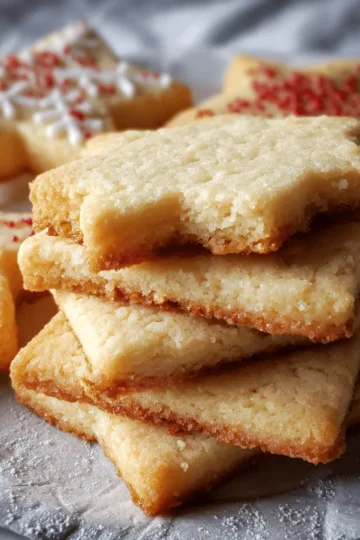 Easy 4-Ingredient Shortbread Cookies