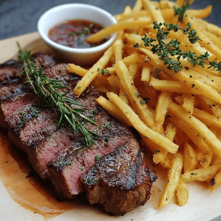 Juicy Steak and Crispy French Fries