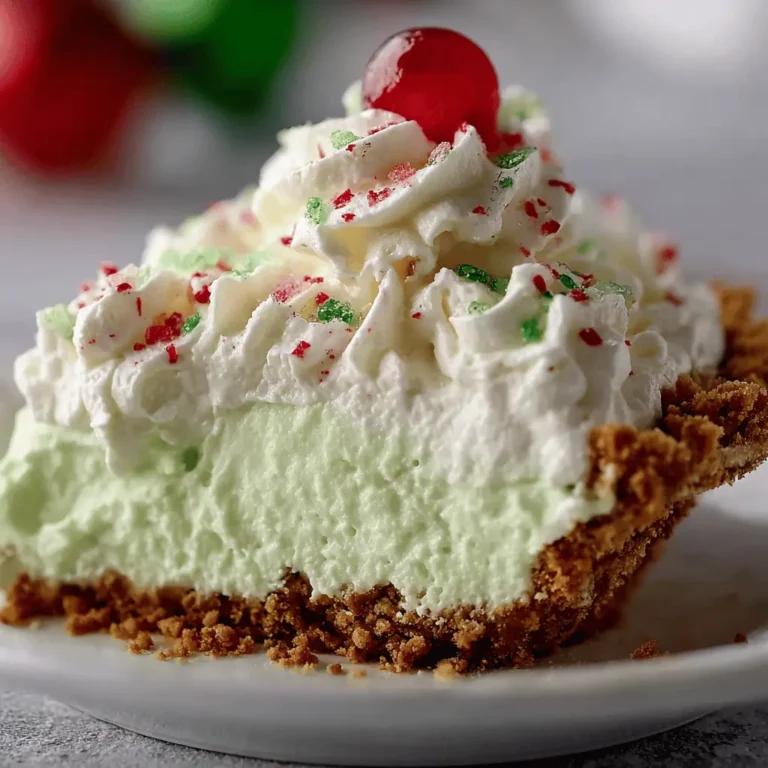 No Bake Grinch Pie