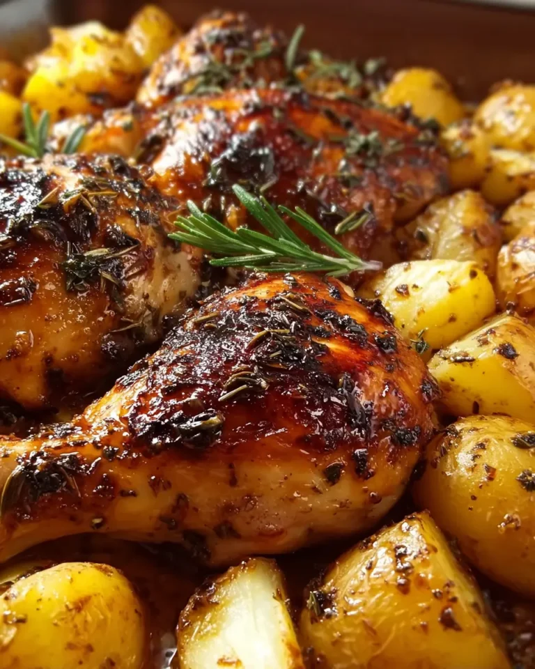 Garlic Roasted Chicken and Potatoes
