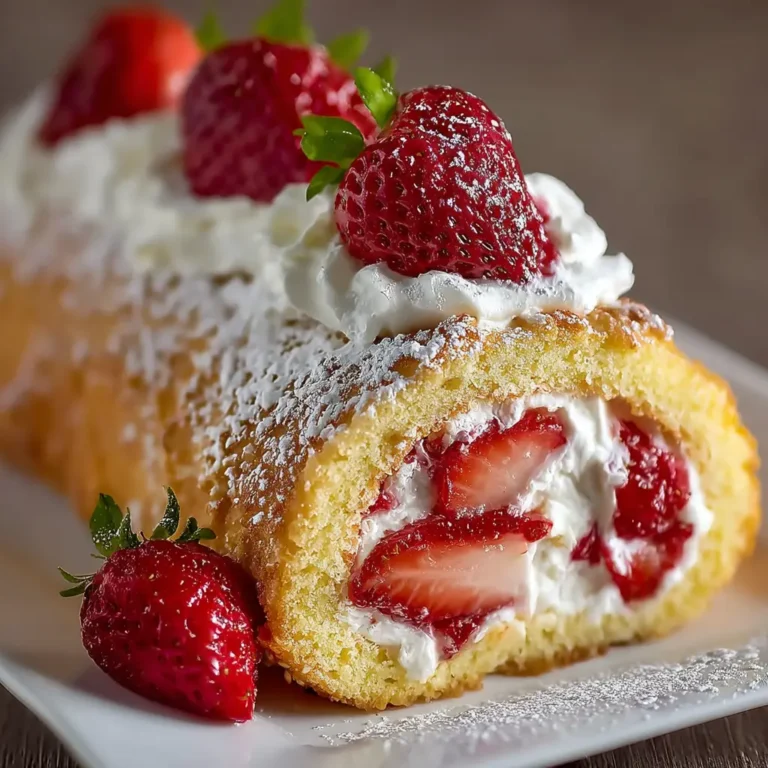 Strawberry Shortcake Cake Roll