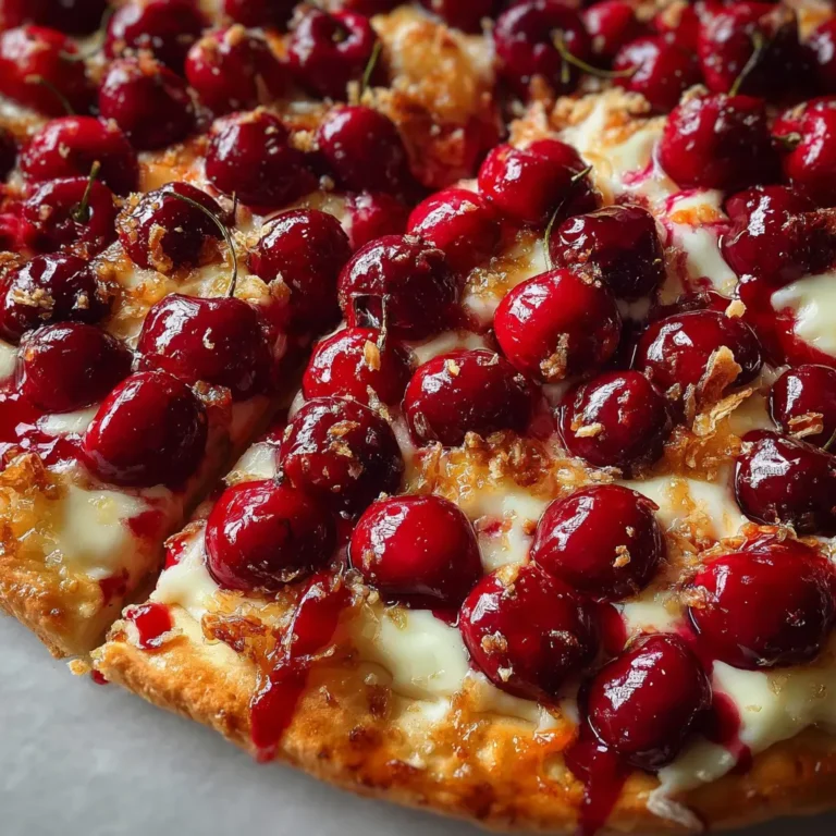 Cherry Dessert Pizza